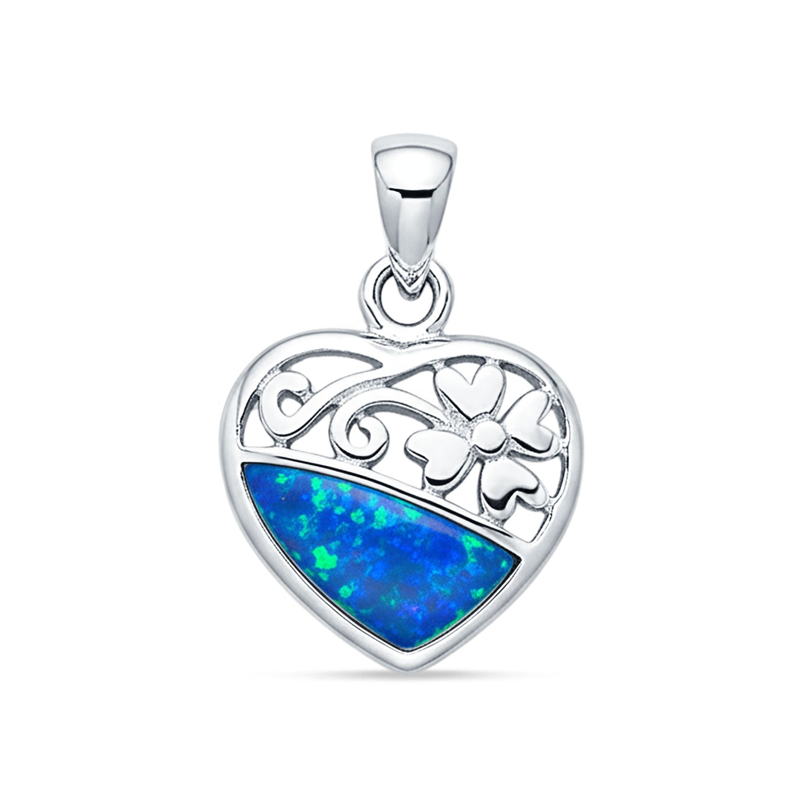 Heart Flower Pendant