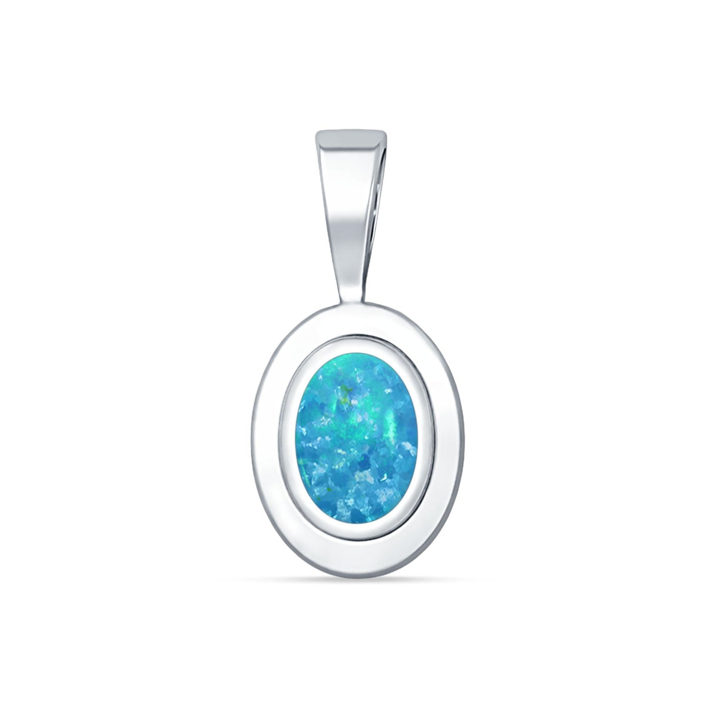 Oval Solitaire Pendant