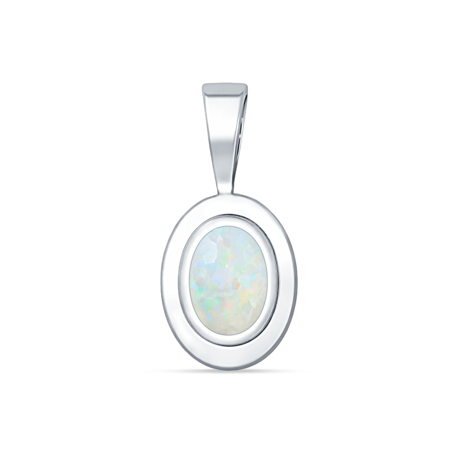 Oval Solitaire Pendant