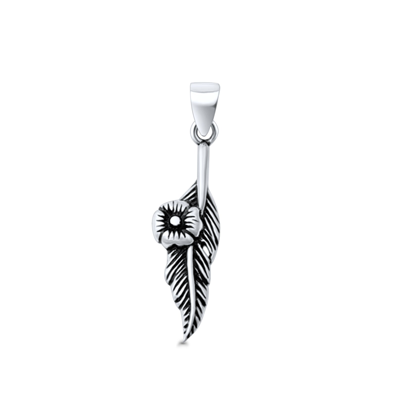 Feather & Flower Pendant