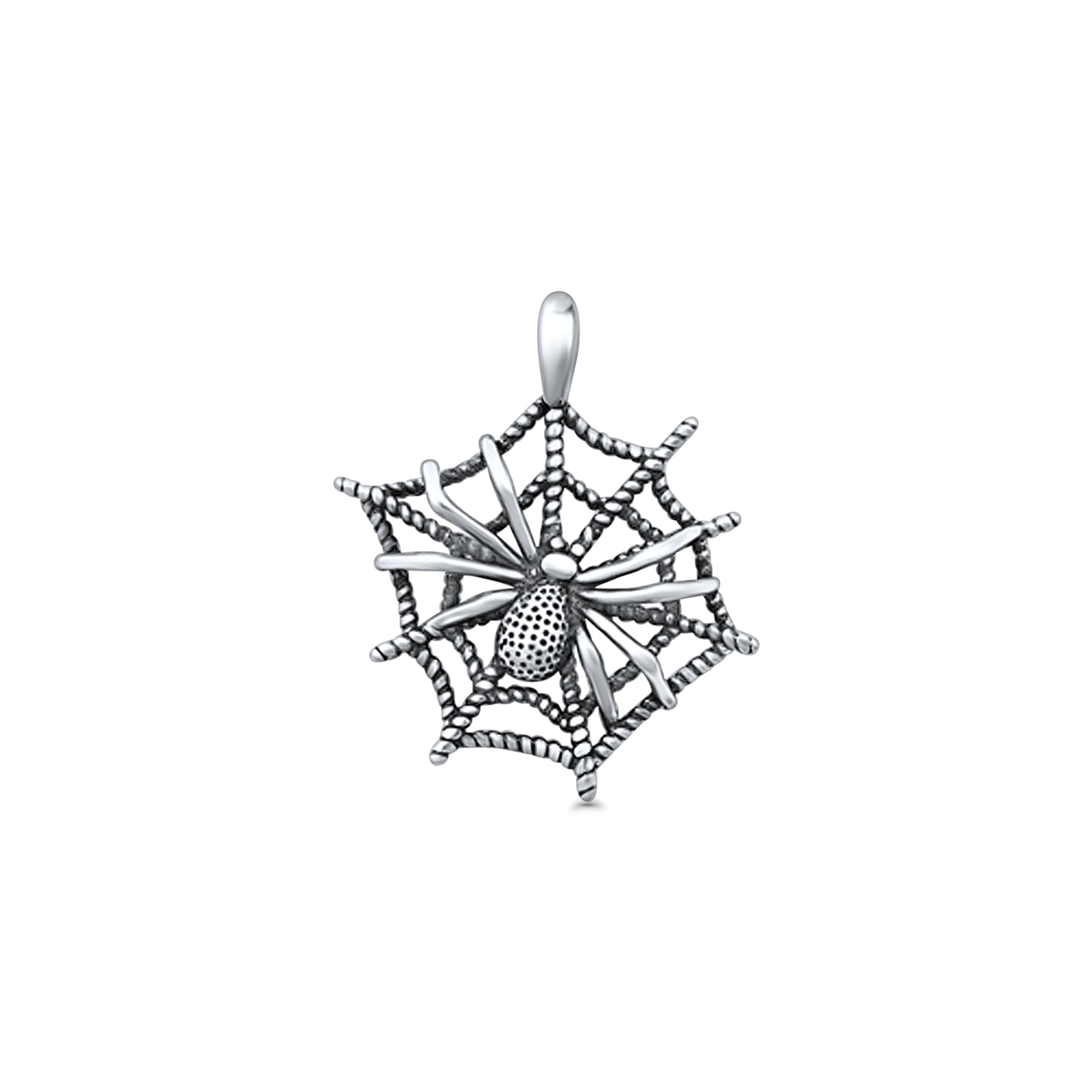 Spider & Web Pendant