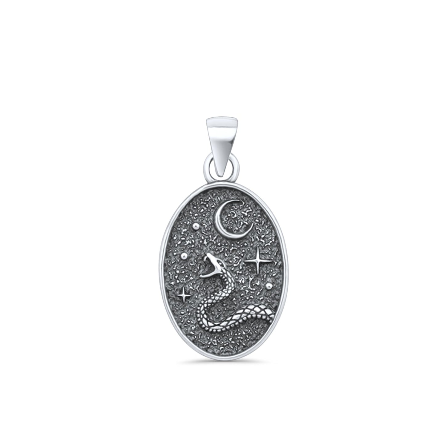 Snake & Moon Pendant