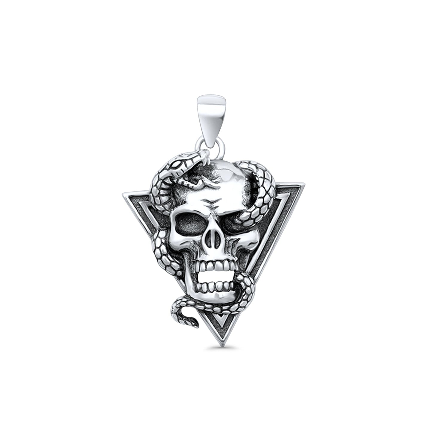 Skull & Snake Pendant