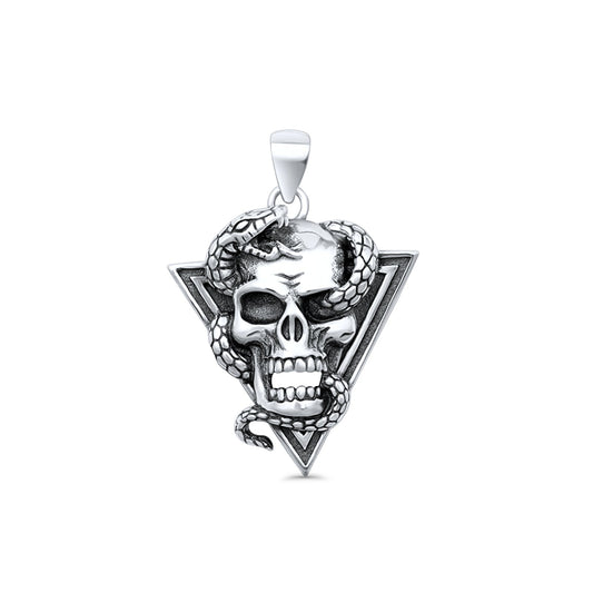 Skull & Snake Pendant