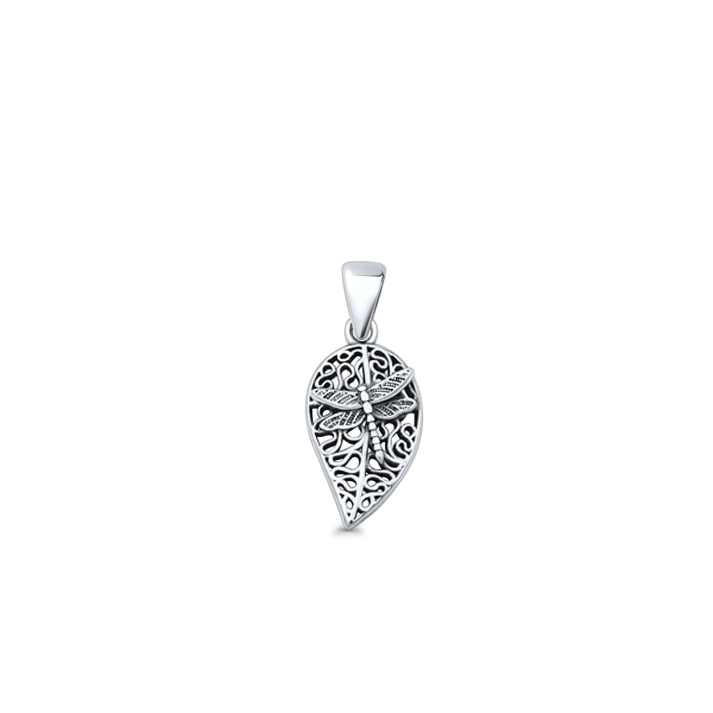 Leaf & Dragonfly Pendant
