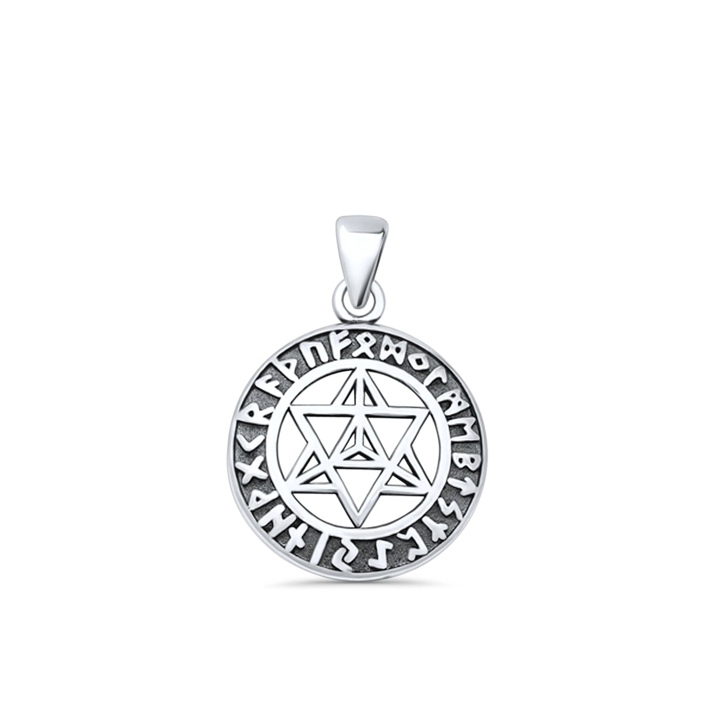 Star of David Runes Pendant