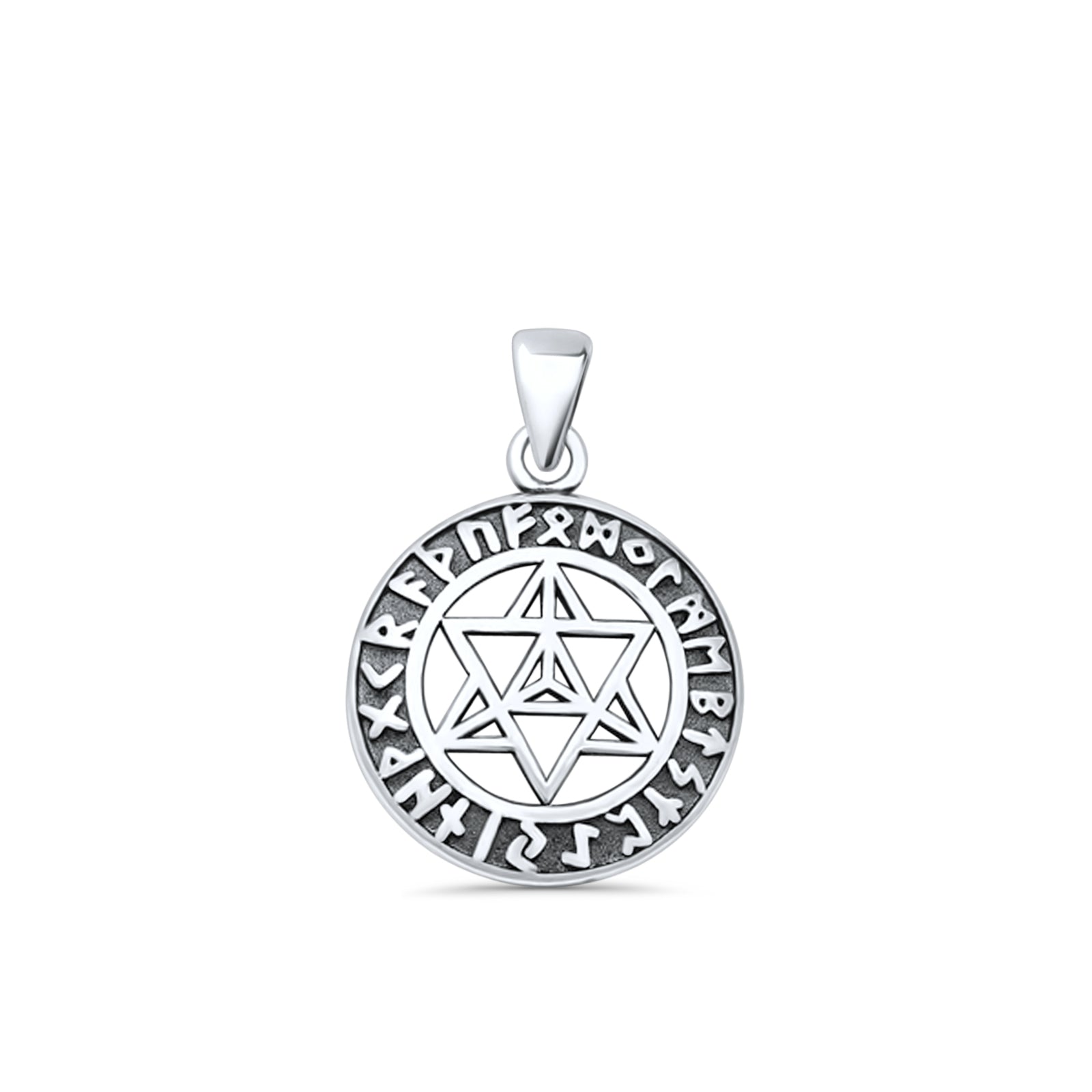 Star of David Runes Pendant