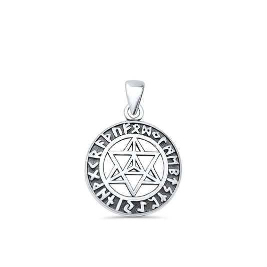 Star of David Runes Pendant