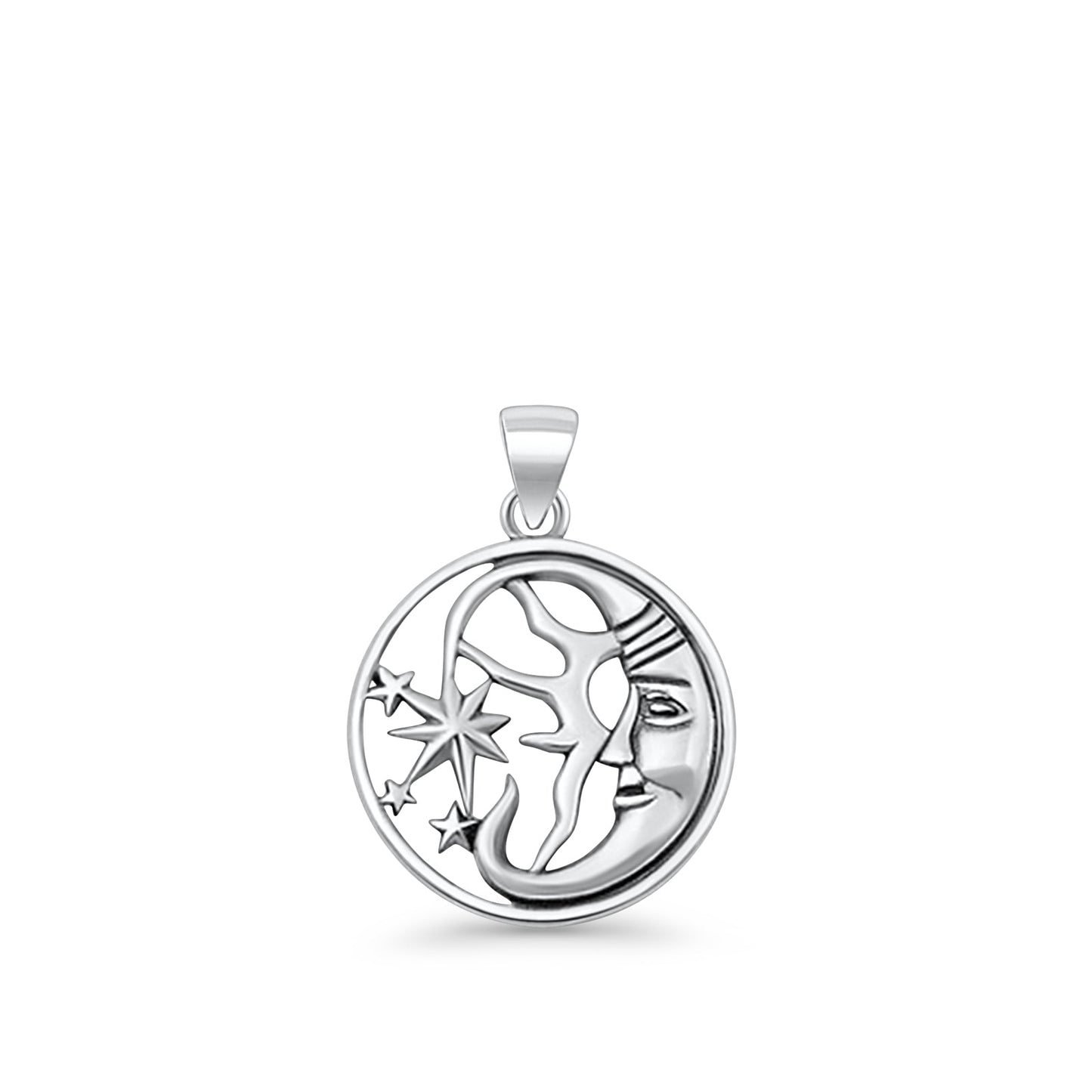 Sun Moon & Star Pendant