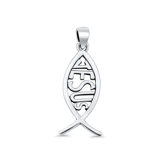  Jesus Fish Pendant