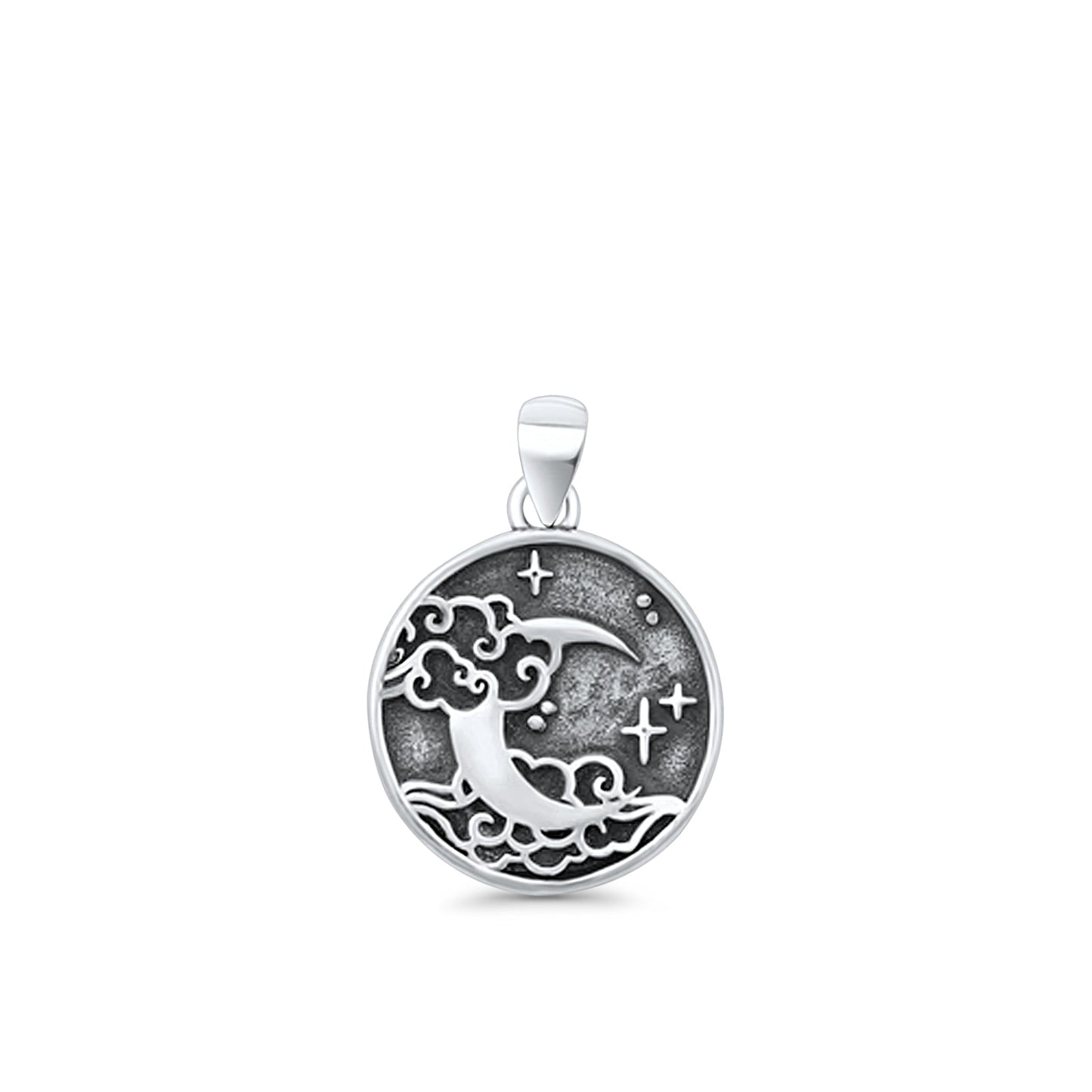  Moon, Star & Cloud Pendant