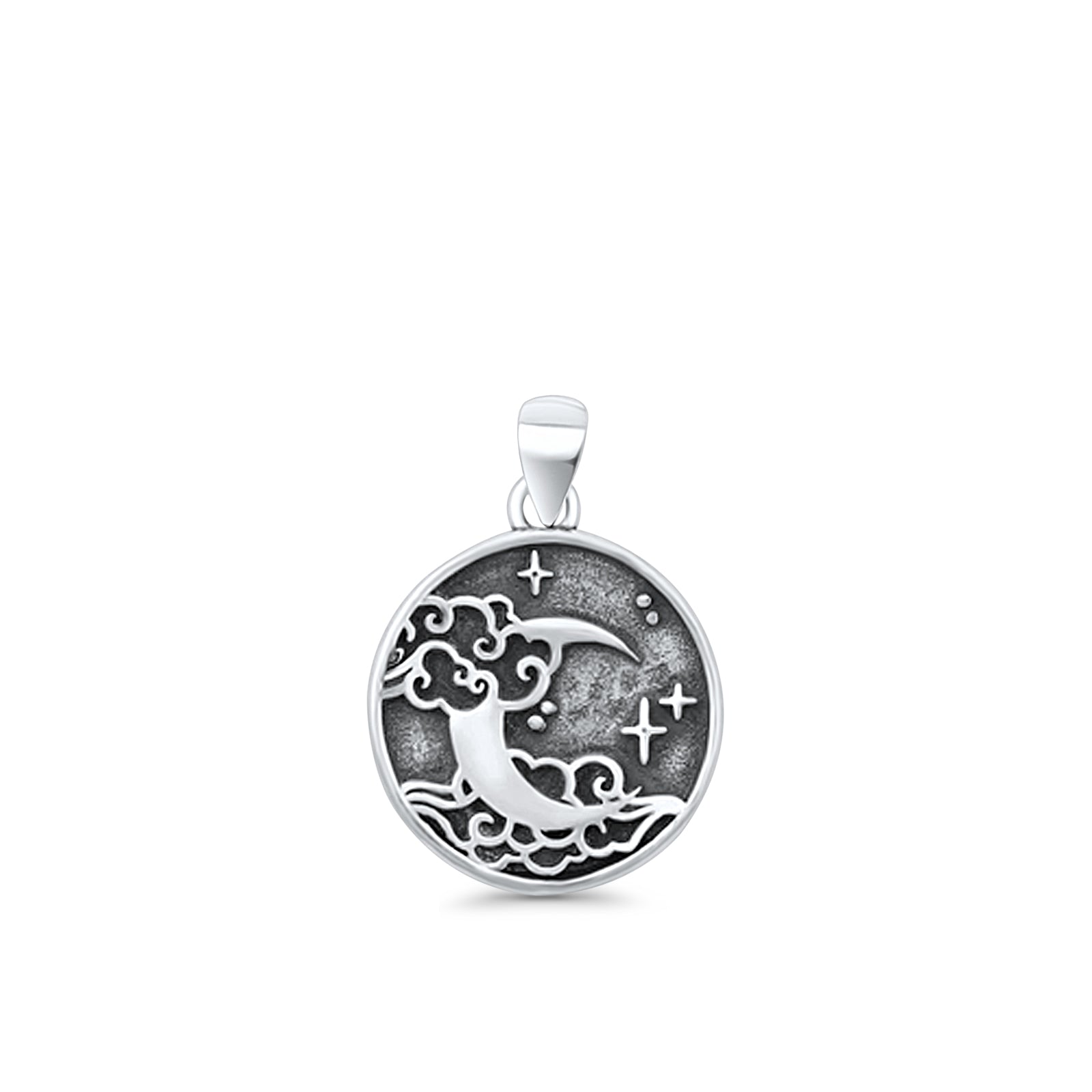  Moon, Star & Cloud Pendant