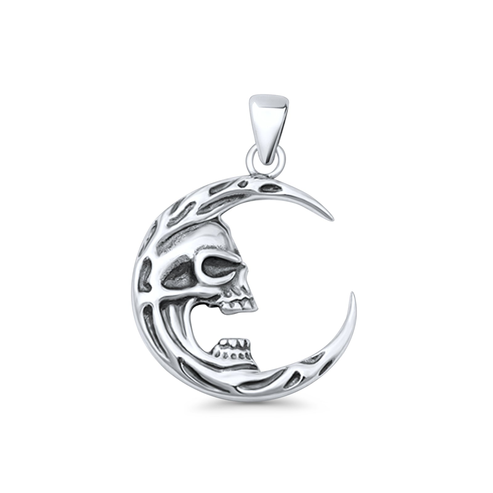 Moon & Skull Pendant