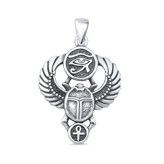 Scarab & Eye of Horus Pendant
