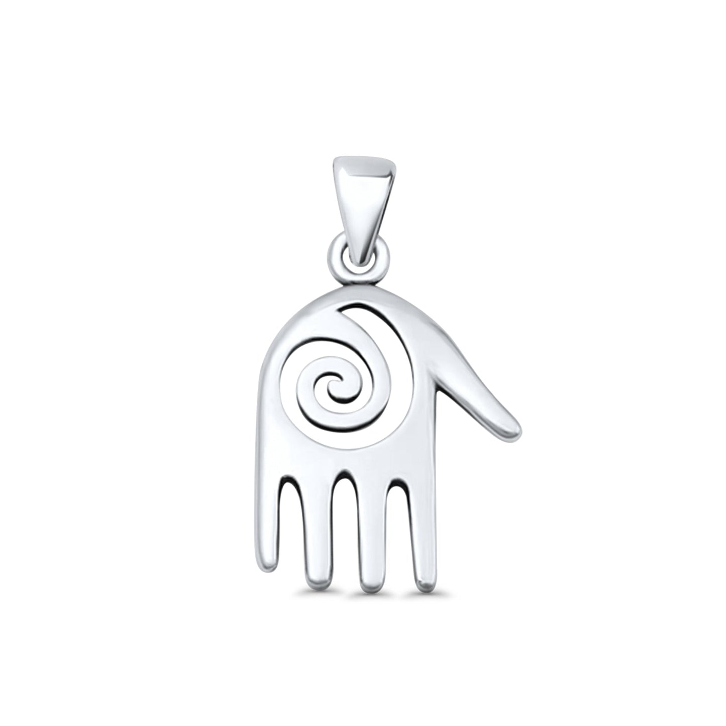 Hand & Spiral Pendant