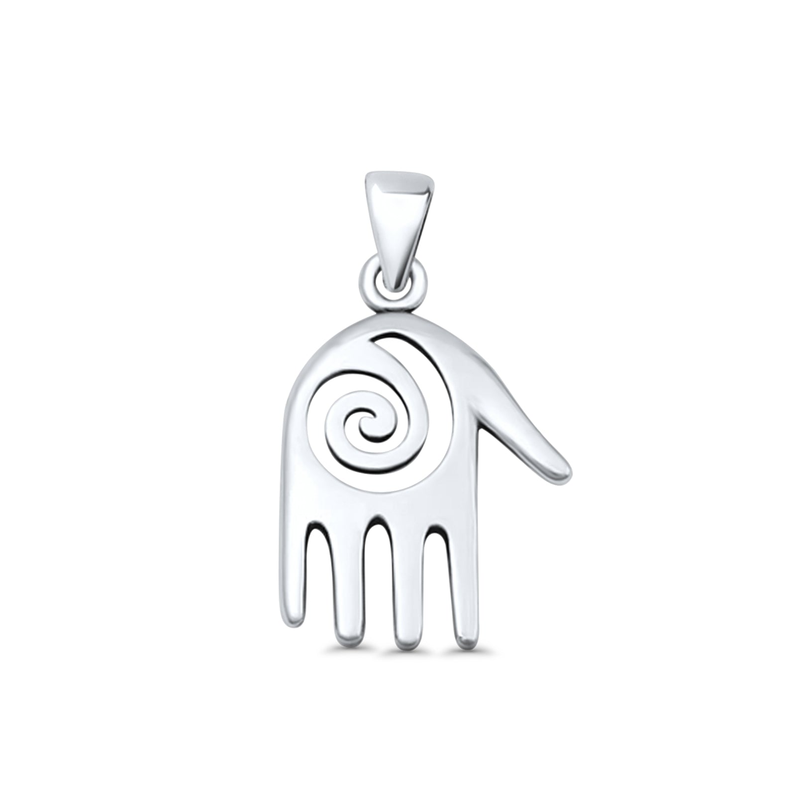 Hand & Spiral Pendant