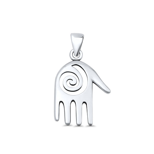 Hand & Spiral Pendant