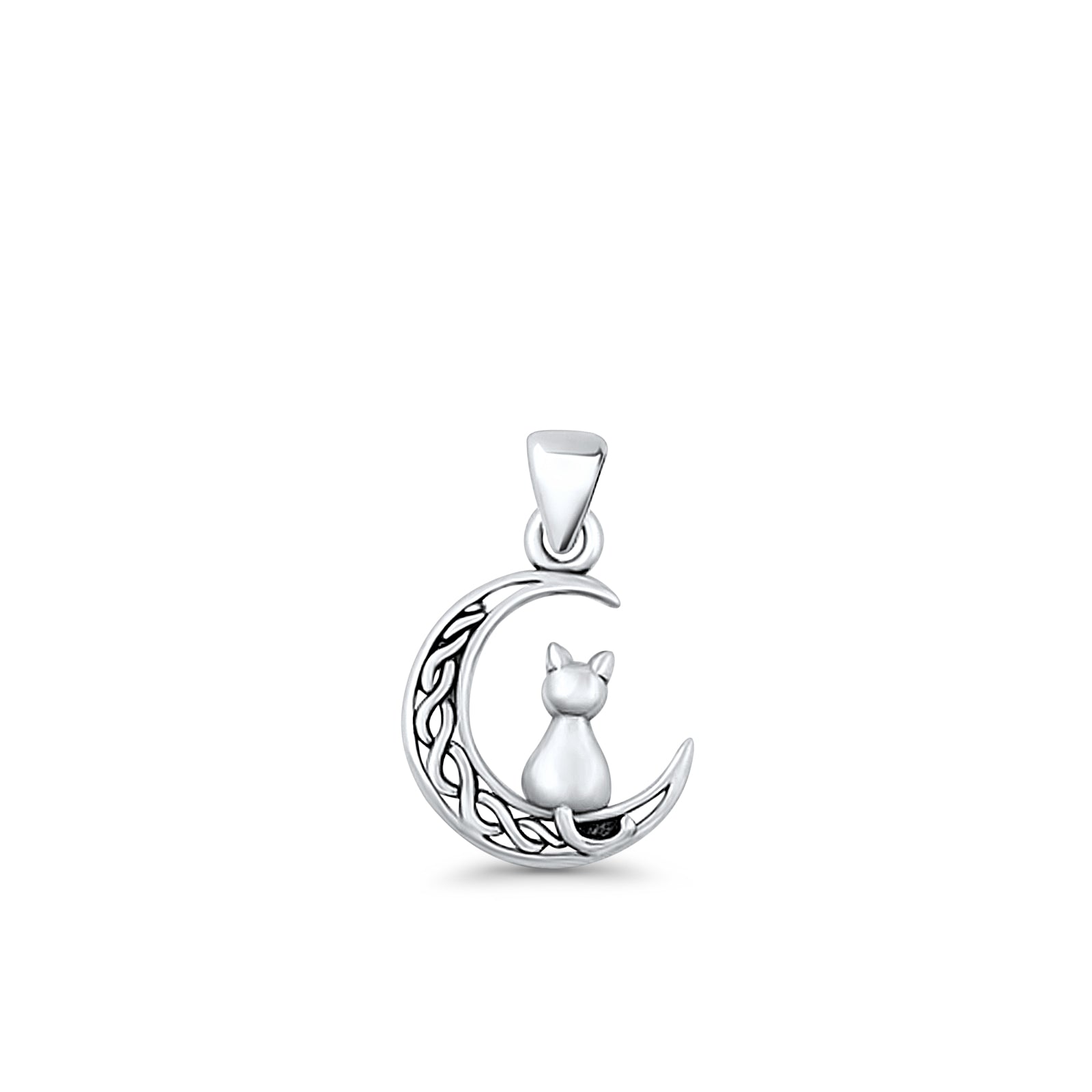 Cat & Moon Pendant
