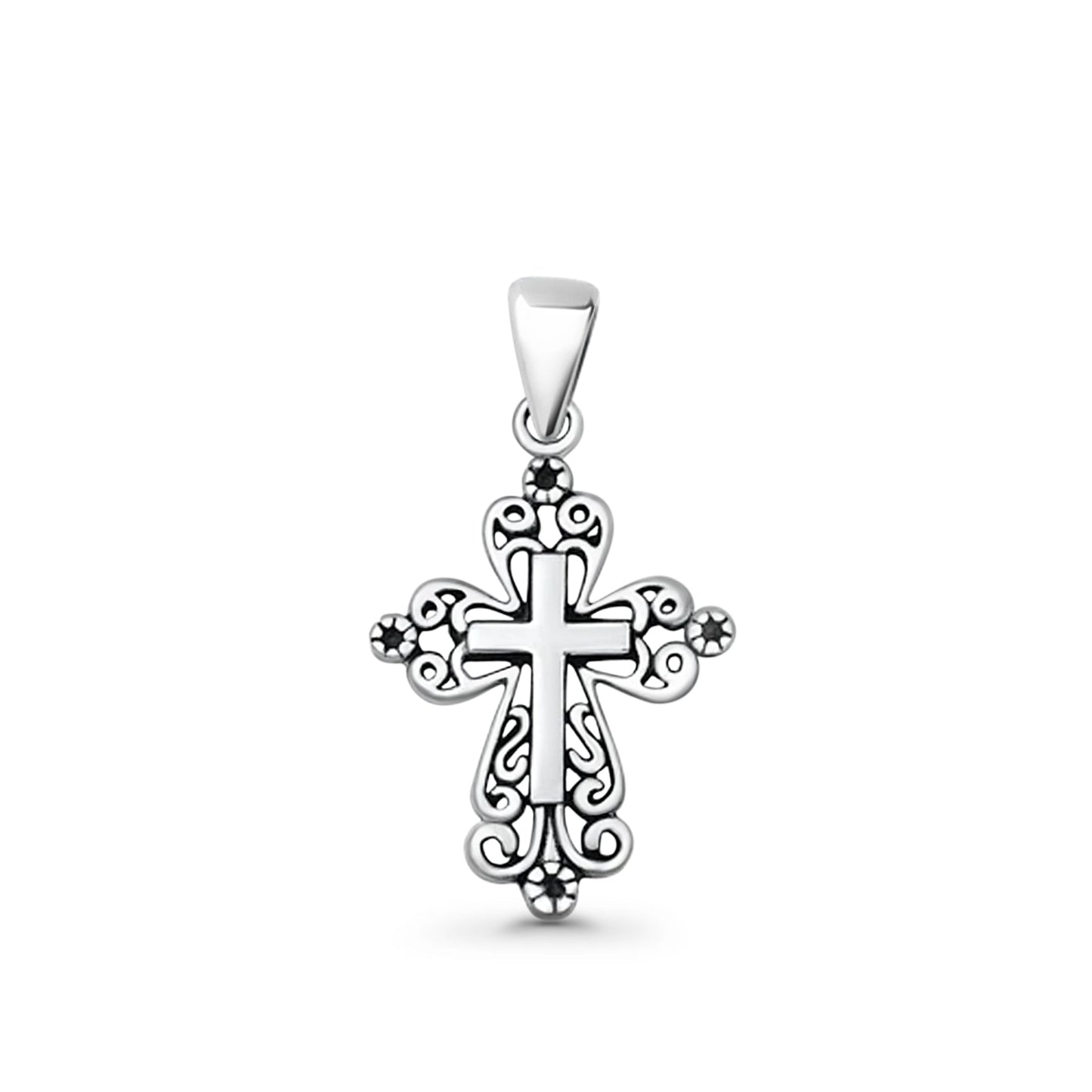  Filigree Cross Pendant