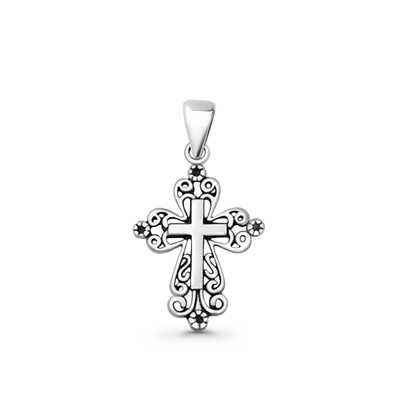  Filigree Cross Pendant