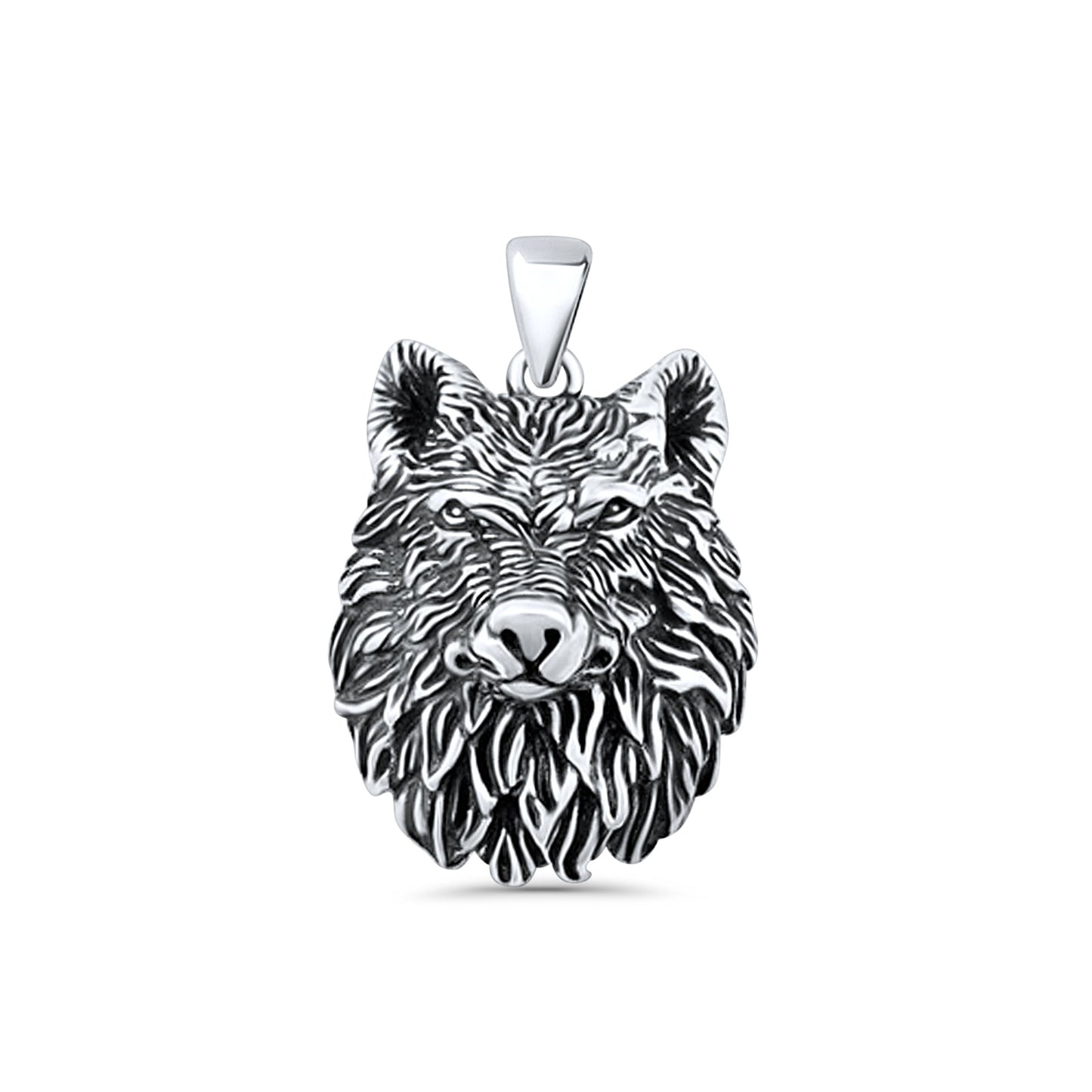  Wolf Head Pendant