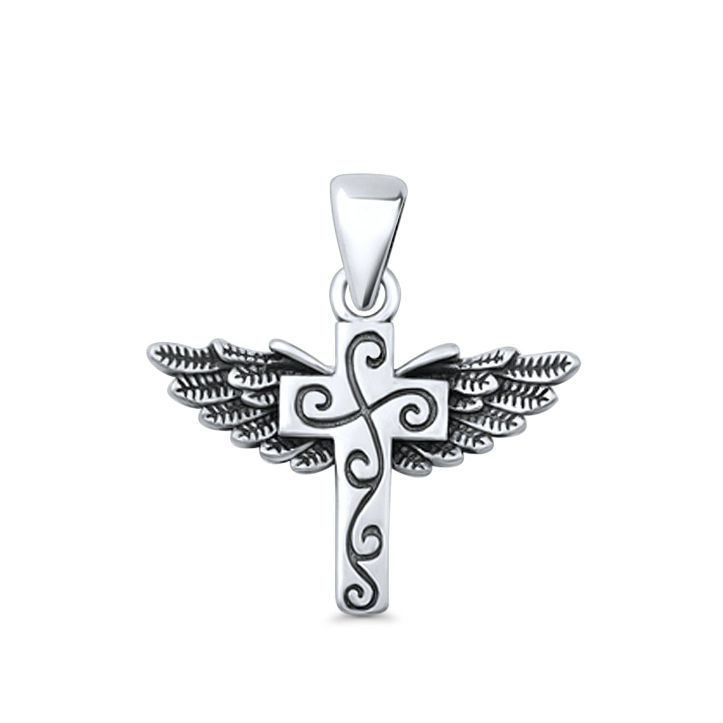  Cross & Wings Pendant