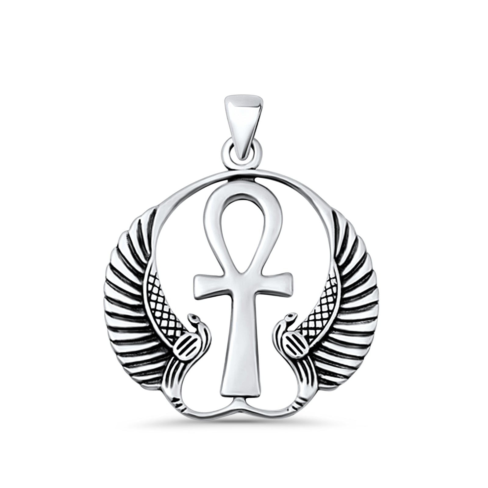  Ankh & Wings Pendant