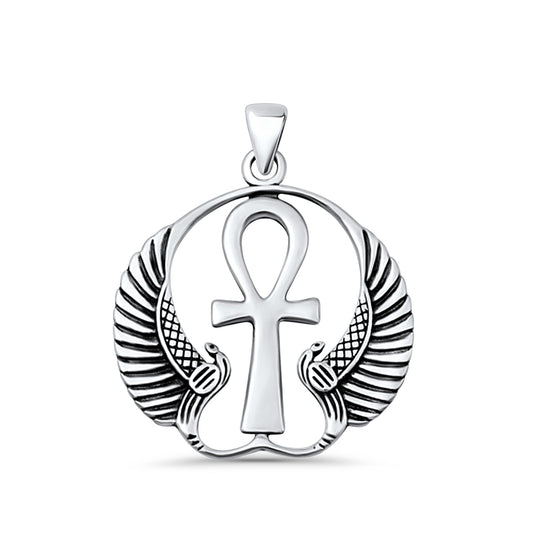  Ankh & Wings Pendant