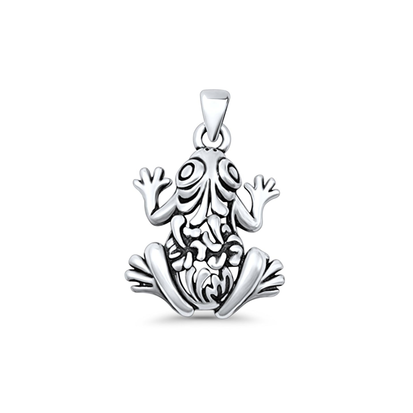 Filigree Frog Pendant