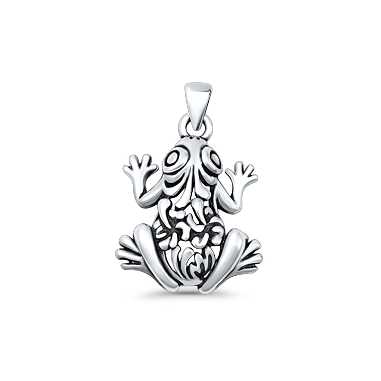 Filigree Frog Pendant