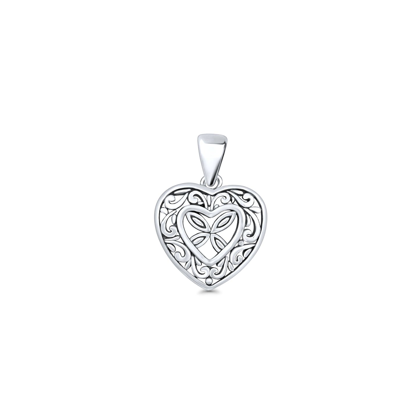 Celtic Filigree Heart Pendant
