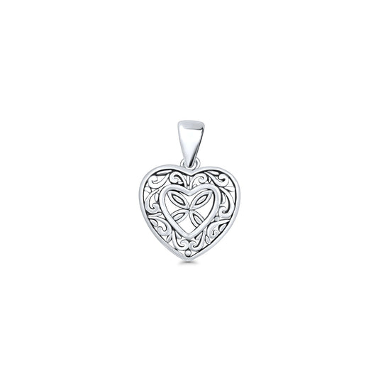 Celtic Filigree Heart Pendant