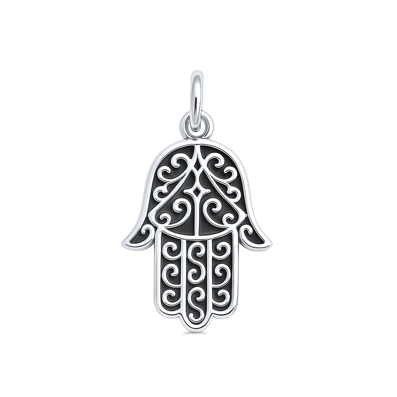 Filigree Hamsa Hand Pendant