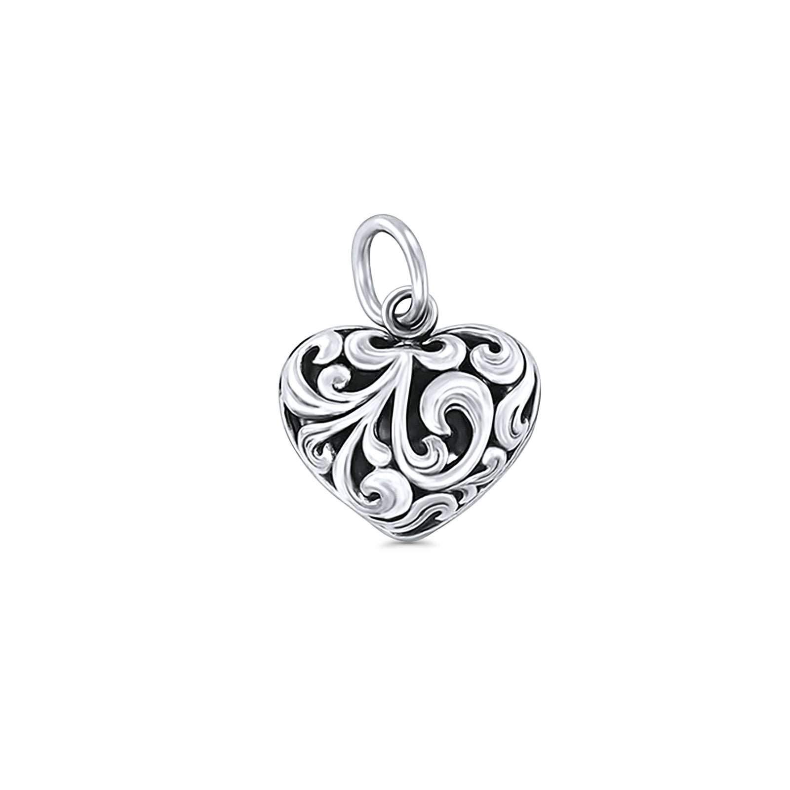 Scroll Heart Pendant
