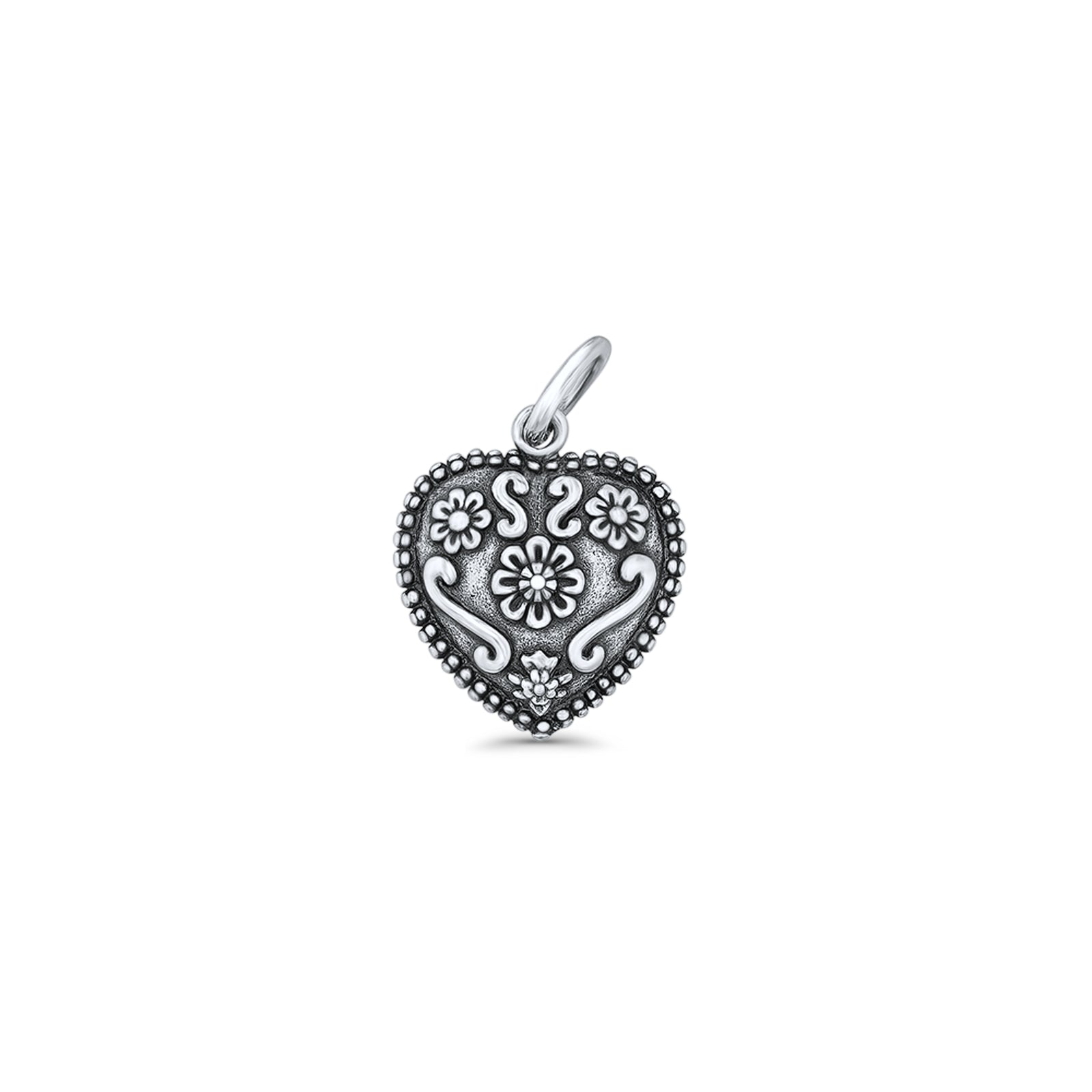 Floral Heart Pendant