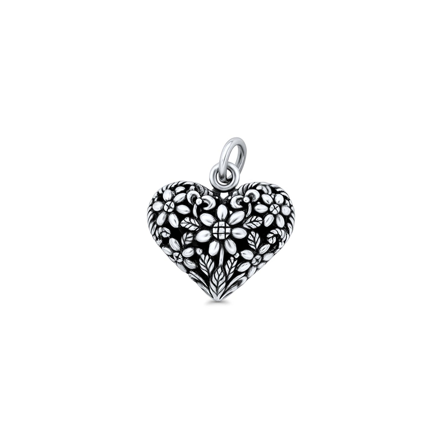 Floral Heart Pendant