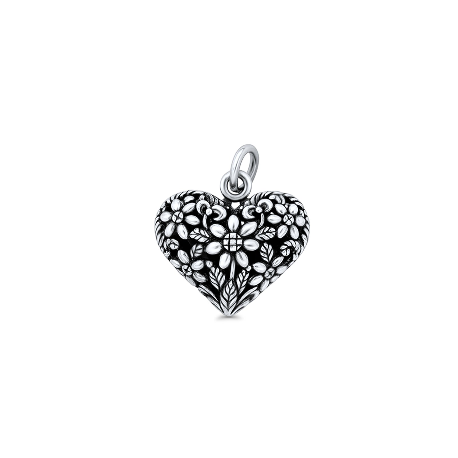 Floral Heart Pendant
