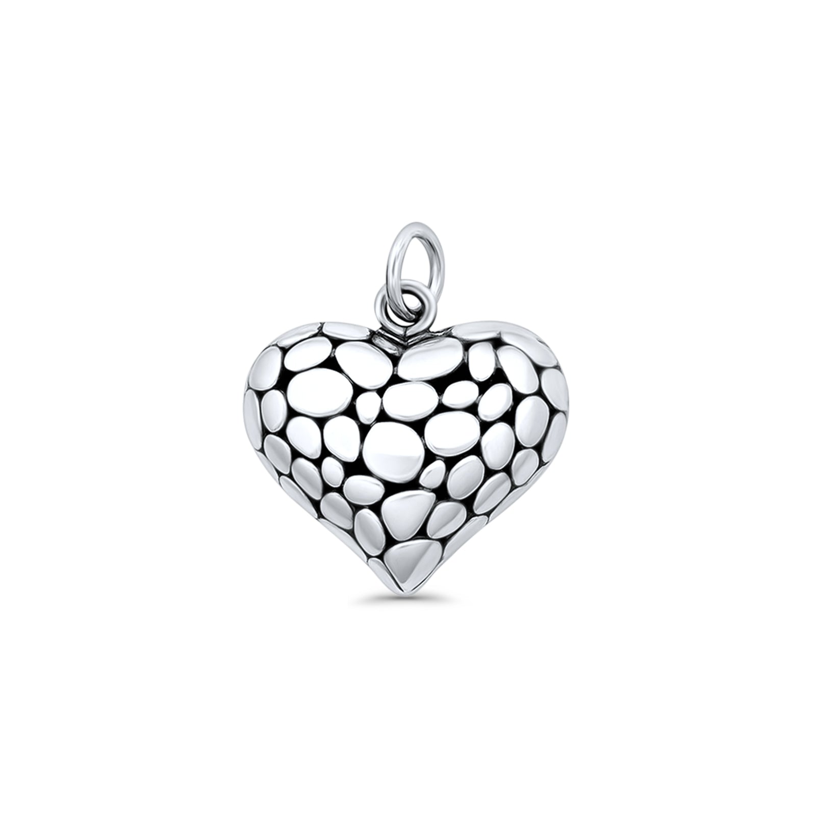 Pebble Heart Pendant