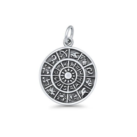 Zodiac Wheel Pendant