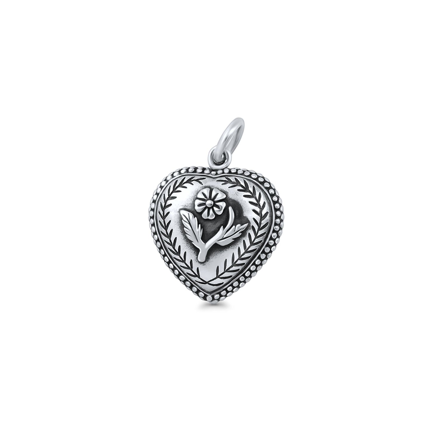 Flower Heart Pendant