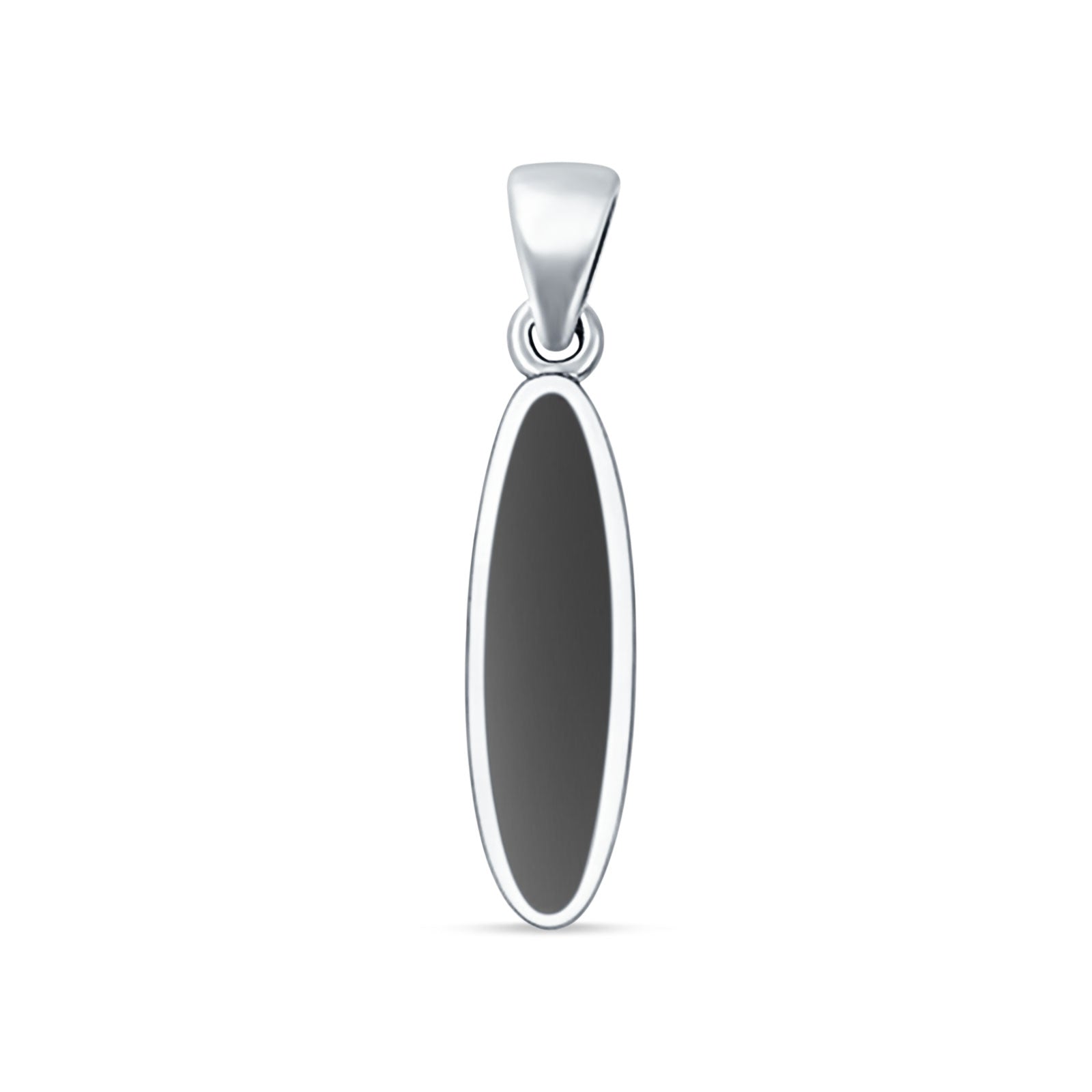 Oval Black Onyx Pendant
