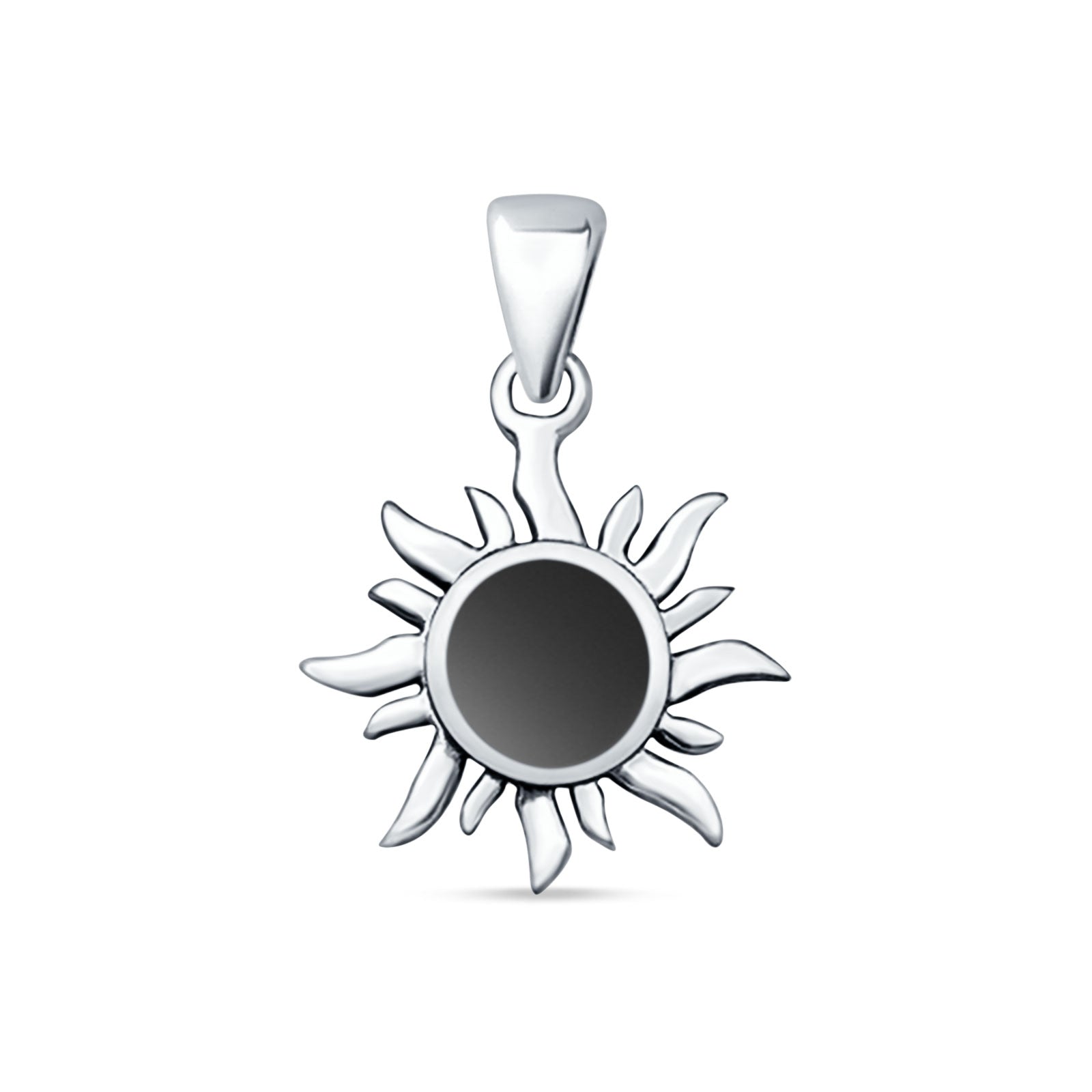 Oxidized Sun Pendant