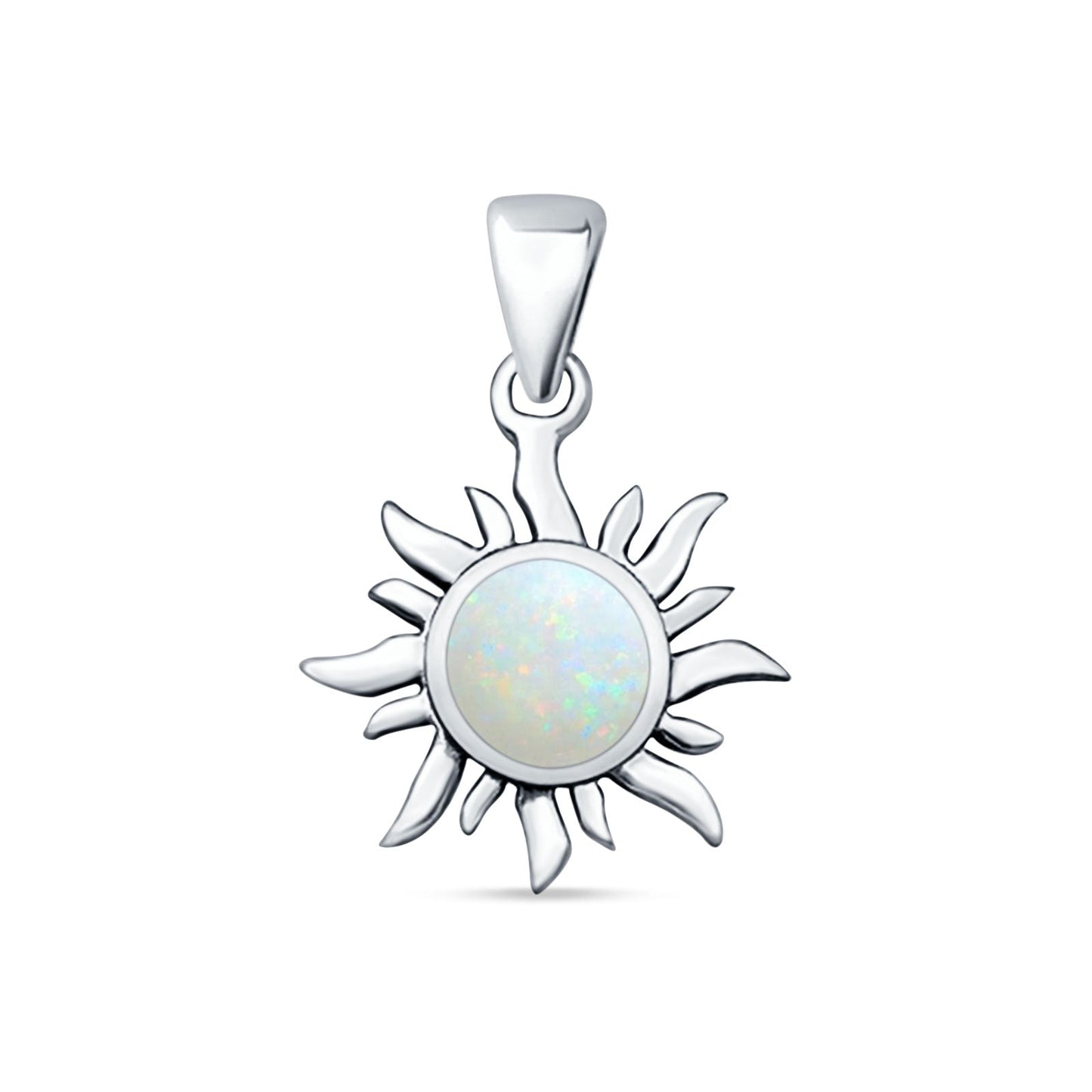 Oxidized Sun Pendant