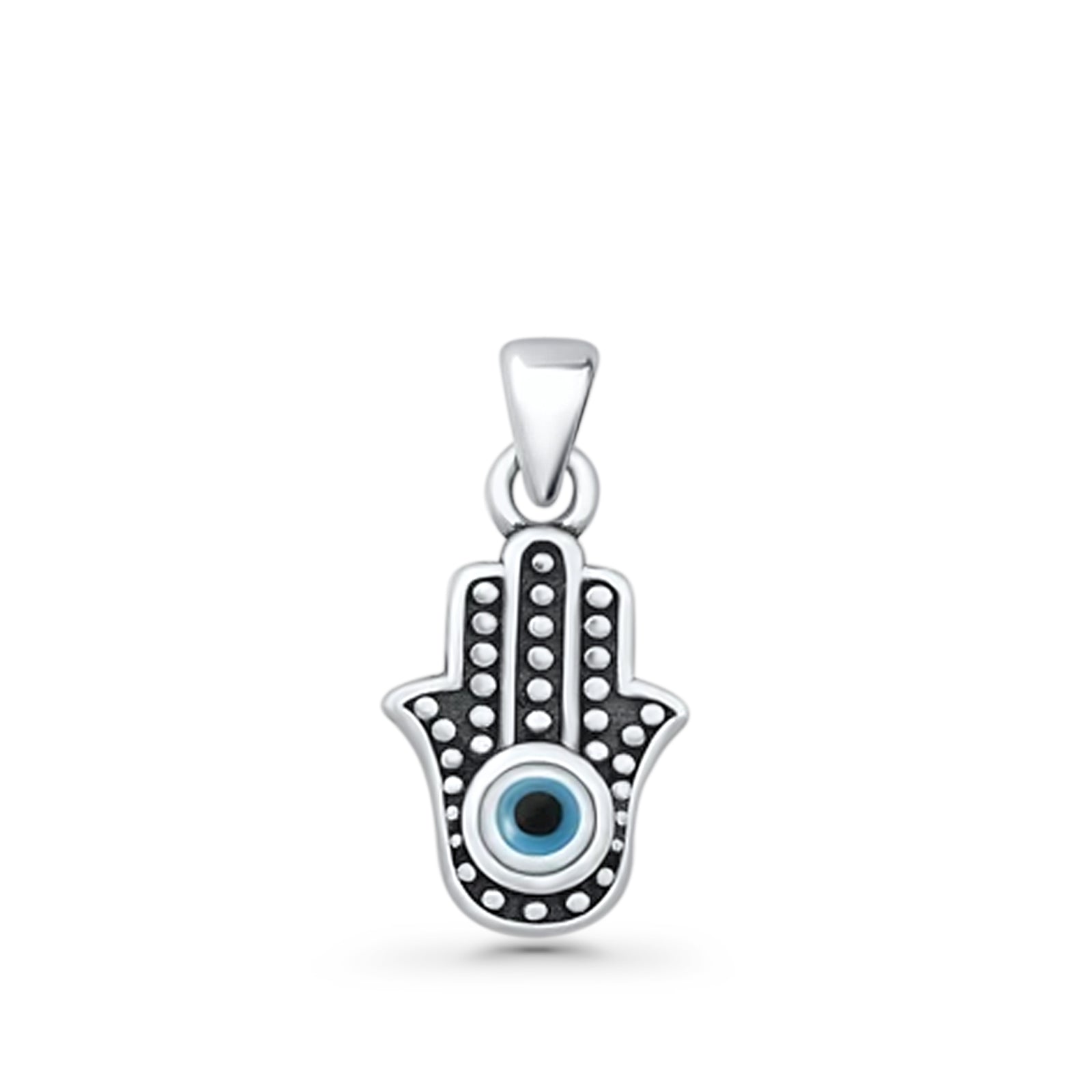 Hand Of Hamsa & Evil Eye Pendant
