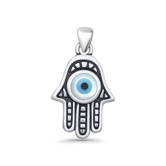 Evil Eye & Hand Of Hamsa Pendant