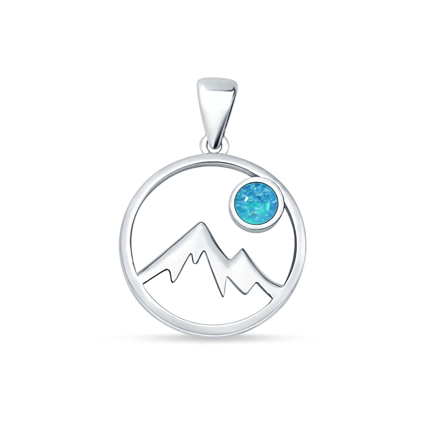 Mountains & Moon Pendant