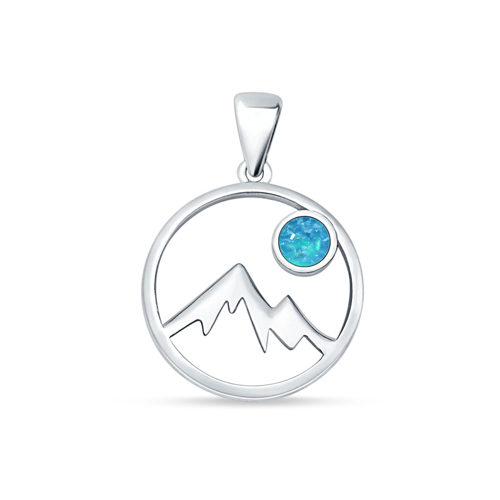 Mountains & Moon Pendant