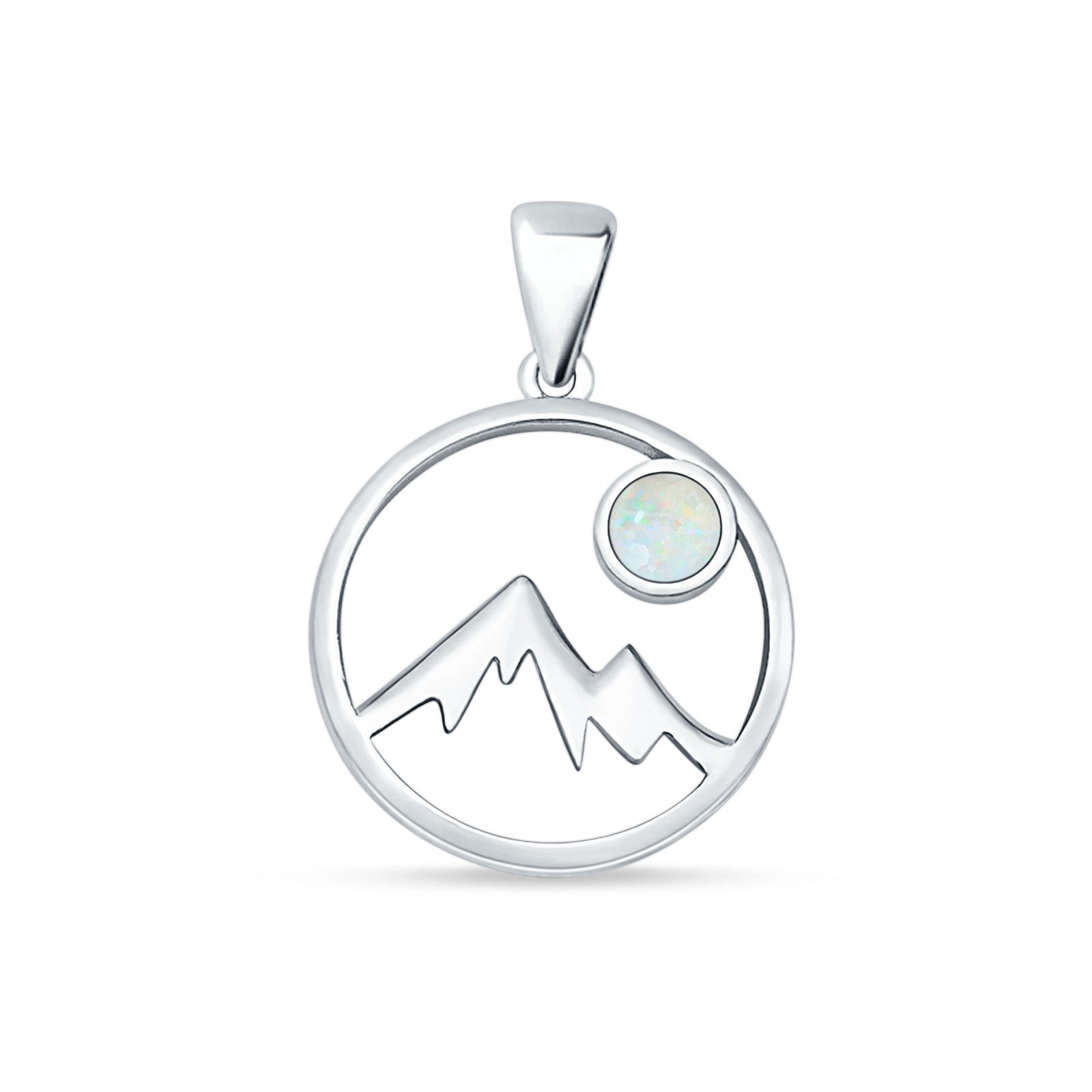 Mountains & Moon Pendant