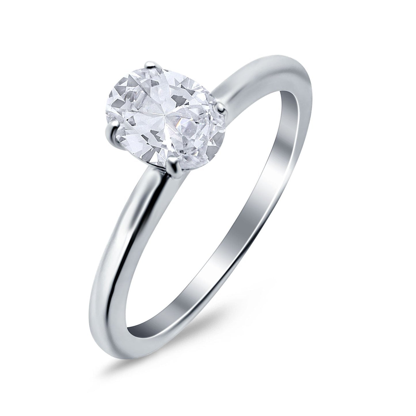 Simulated Cubic Zirconia Cathedral Wedding Ring