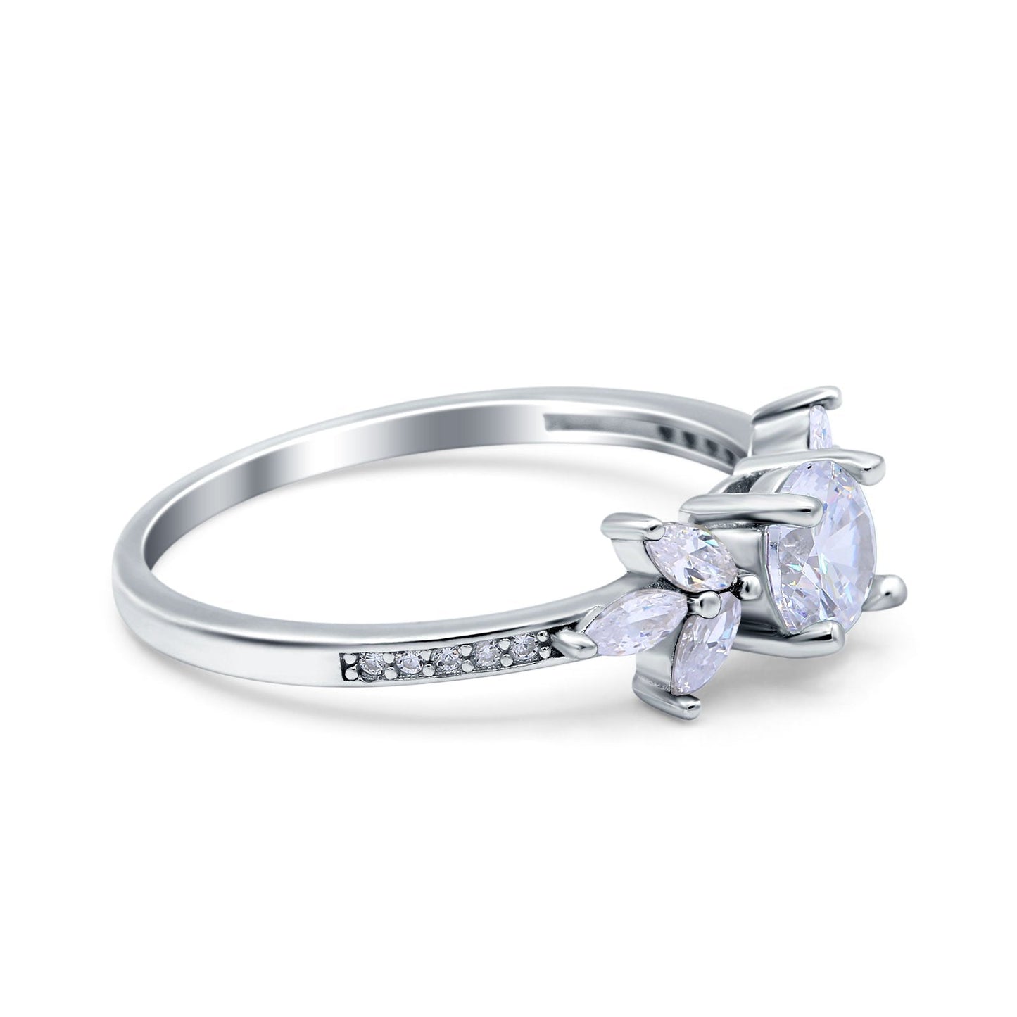 Marquise Cubic Zirconia Wedding Ring